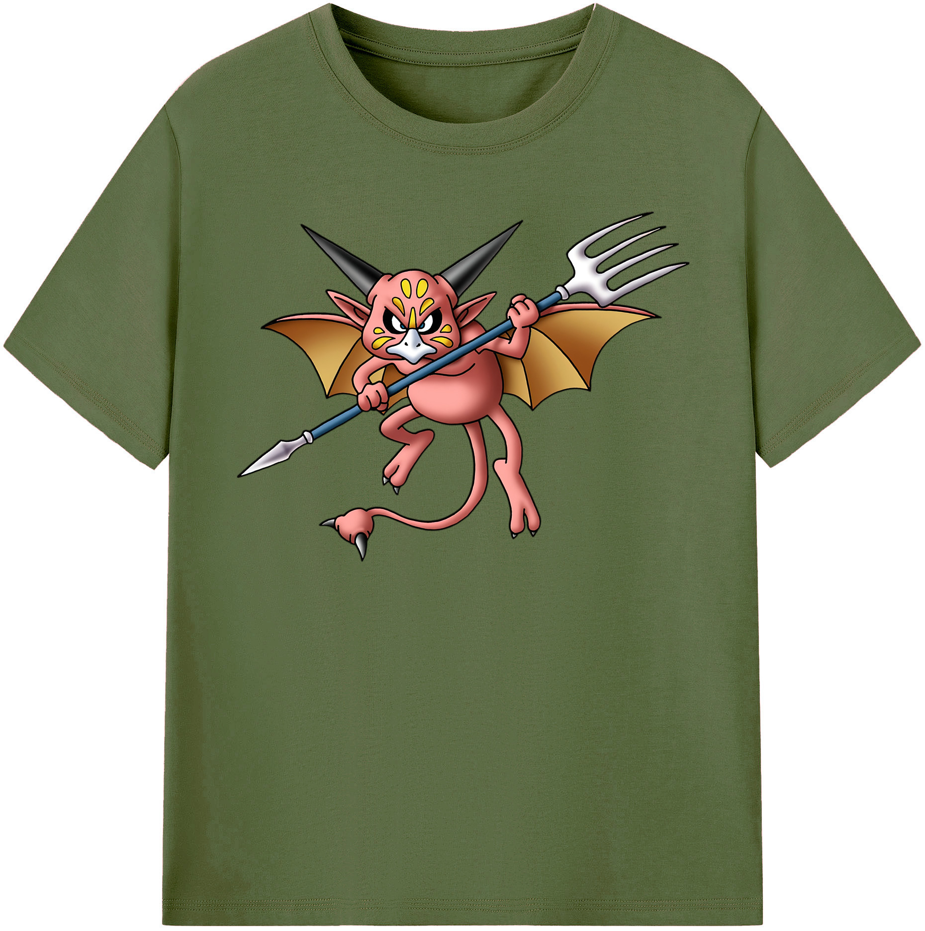 （画像用） ドラゴンクエスト Doragon Kuesuto Dragon Quest 綿100％半袖Tシャツ（フロントプリント）